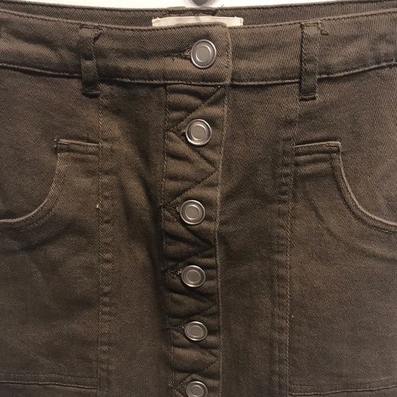 Dress up brown cotton skirt size small NWT - Picture 3 of 5